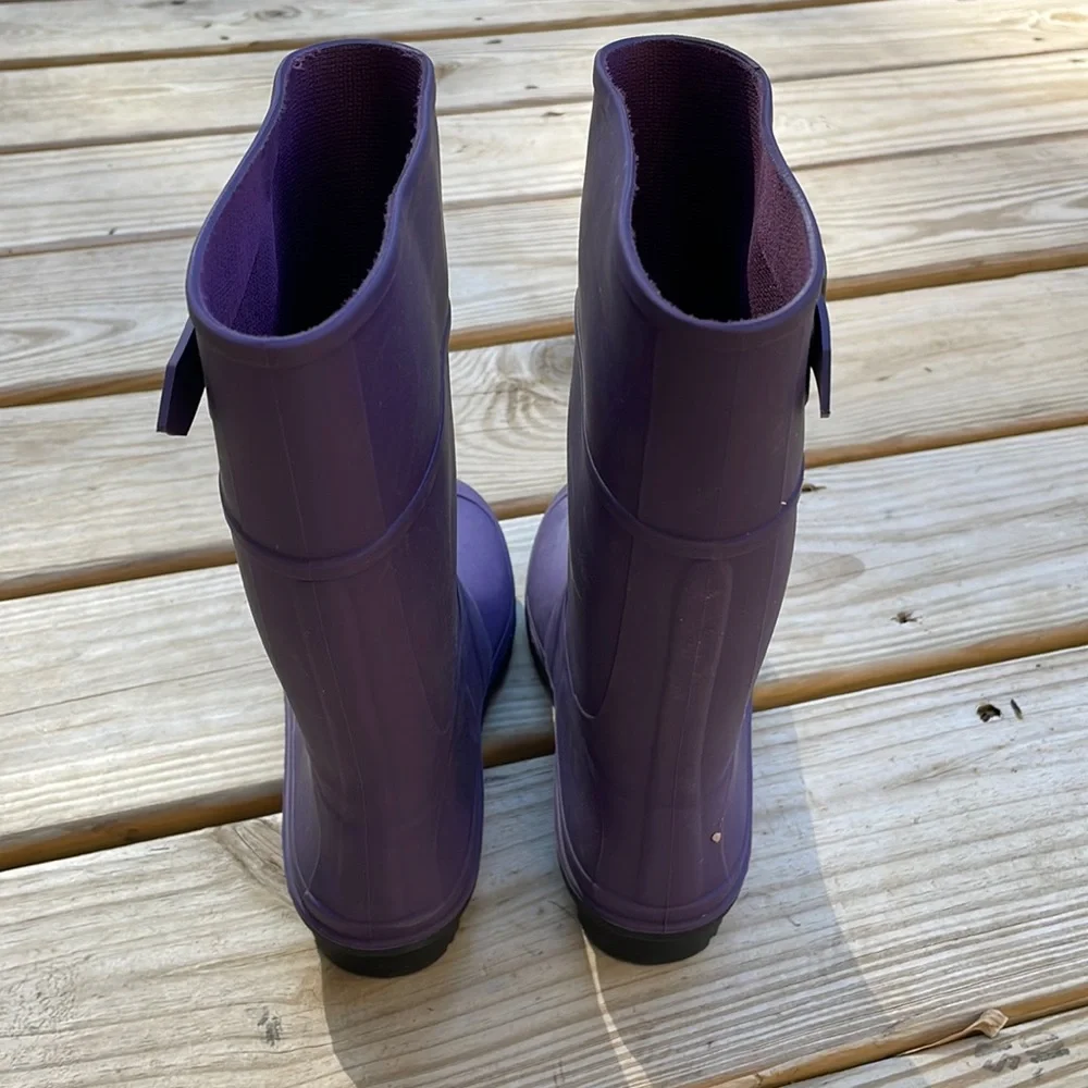 NWOT Kamik Purple Waterproof Rain Boots Kids Youth Size 2